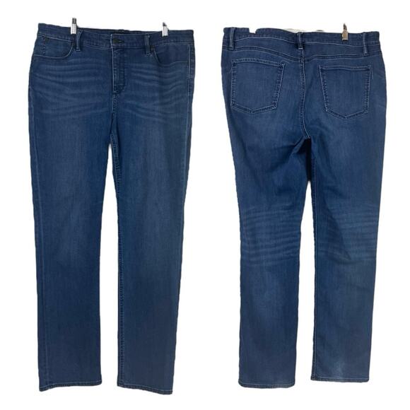 Talbots Jeans Flawless Five Pocket Straight Leg Dark Wash Women’s Plus Size 14 - Picture 9 of 9